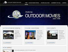 Tablet Screenshot of outdoorcinema.net